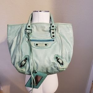 Balenciaga Motorcross Sunday Leather Tote